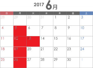 ６月のお休み～｜本厚木　美容室　マツエク　LUTIE（ルティエ）